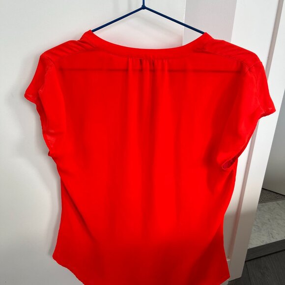 Reitmans Women's Orange Short Sleeve Blouse - Size Small - Picture 2 of 7
